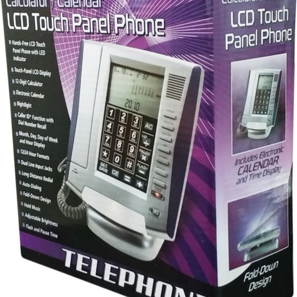 LCD Touch Panel Caller ID Phone With Calendar/Calc - Picture 6 of 6